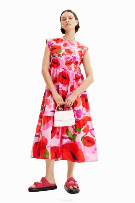 M. Christian Lacroix lips dress Desigual Women 2ZPR283 Clothing