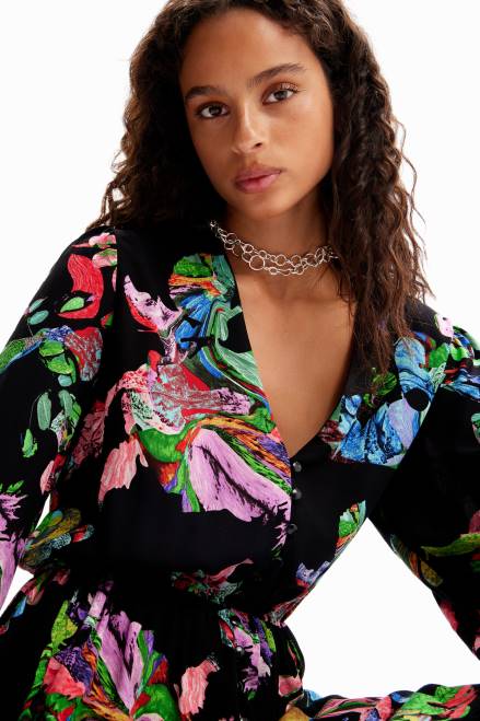 M. Christian Lacroix midi shirt dress Desigual Women 2ZPR135 Clothing