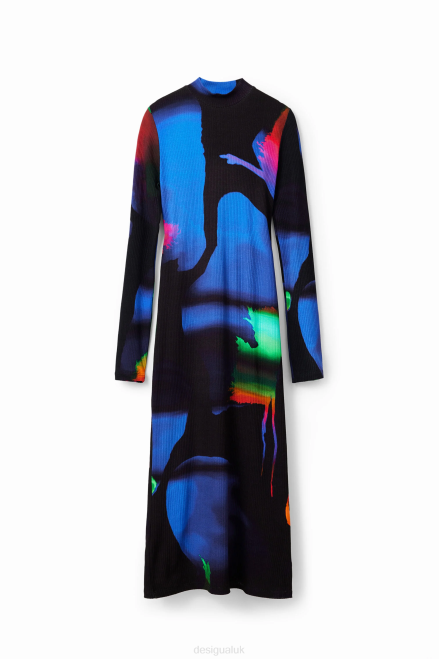 M. Christian Lacroix neon midi dress Desigual Women 2ZPR202 Clothing