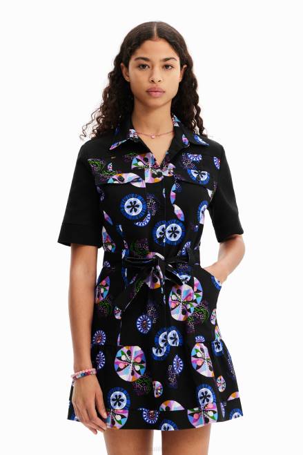 M. Christian Lacroix short ball shirt dress Desigual Women 2ZPR53 Clothing