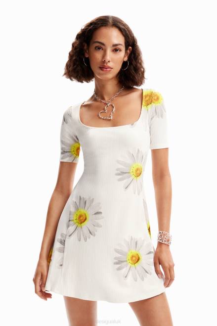 M. Christian Lacroix short daisy dress Desigual Women 2ZPR187 Clothing