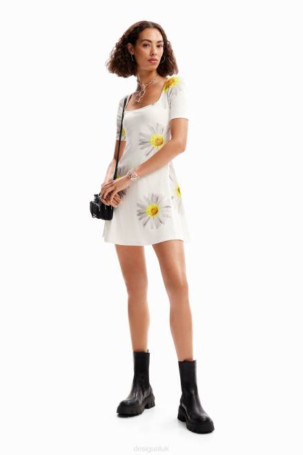 M. Christian Lacroix short daisy dress Desigual Women 2ZPR187 Clothing