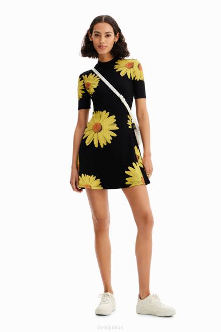M. Christian Lacroix short daisy dress Desigual Women 2ZPR349 Clothing