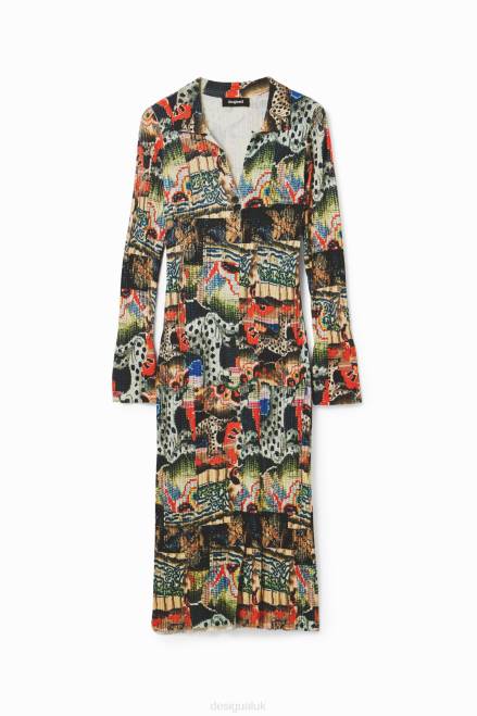 M. Christian Lacroix tapestry midi dress Desigual Women 2ZPR272 Clothing