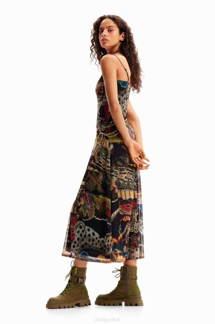 M. Christian Lacroix tapestry midi dress Desigual Women 2ZPR91 Clothing