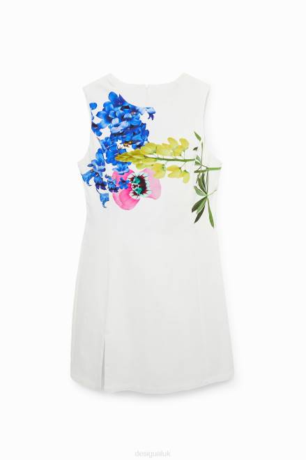 M. Christian Lacroix white dress Desigual Women 2ZPR1135 Clothing