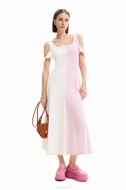 Maitrepierre straps midi dress Desigual Women 2ZPR886 Clothing