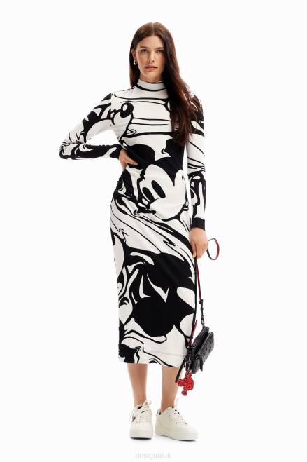 Mickey Mouse midi dress Desigual Women 2ZPR984 Clothing