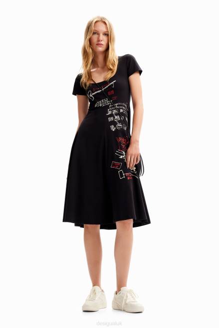 Short arty dress Desigual Women 2ZPR178 Clothing