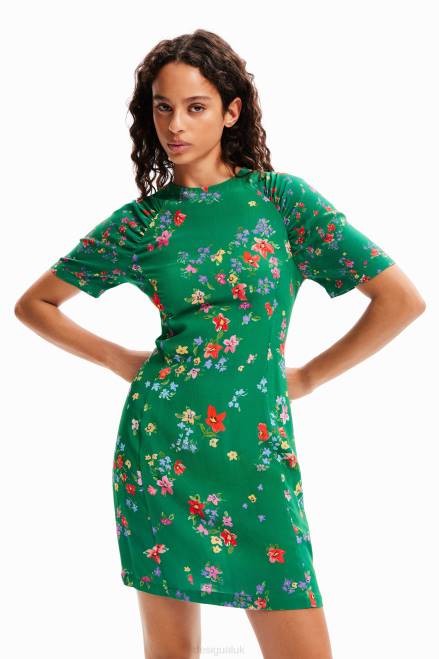 Short floral dress Desigual Women 2ZPR92 Clothing