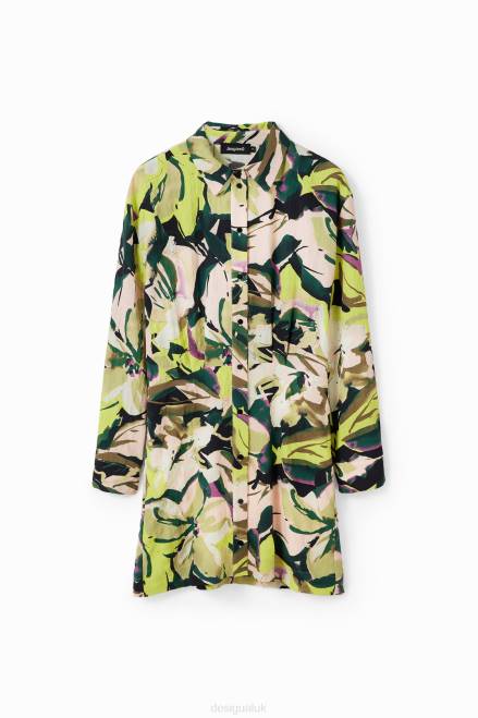 Short floral shirt dress Desigual Women 2ZPR158 Clothing