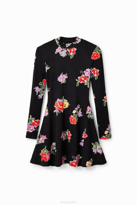 Short floral skater dress Desigual Women 2ZPR17 Clothing