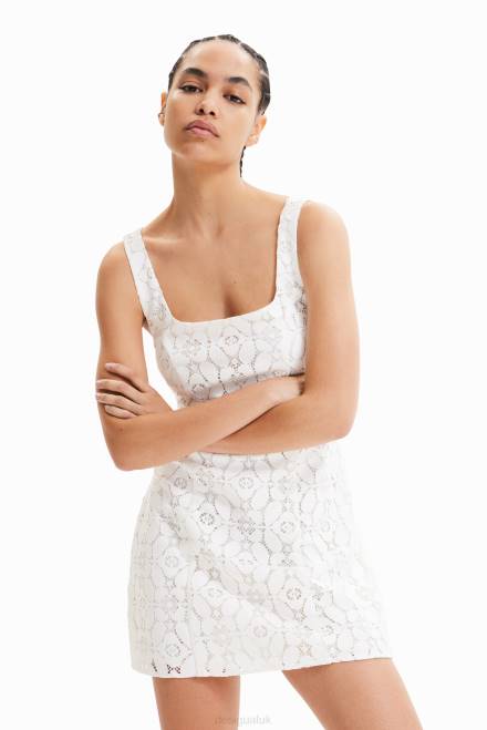 Short lace dress Desigual Women 2ZPR588 Clothing