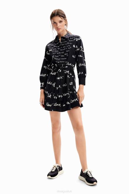 Short message tunic dress Desigual Women 2ZPR232 Clothing