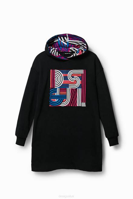 Short plush hooded dress Desigual Women 2ZPR1038 Clothing