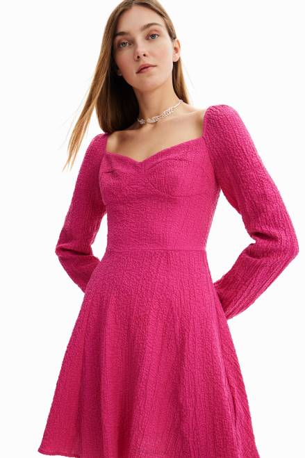 Short slim A-line dress Desigual Women 2ZPR549 Clothing