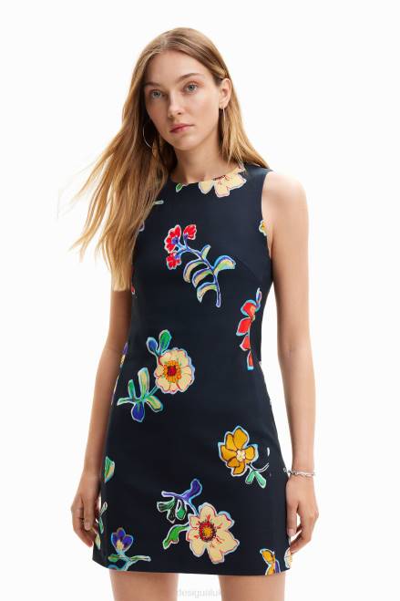 Short slim floral dress Desigual Women 2ZPR659 Clothing