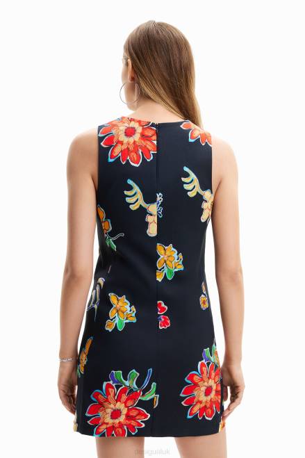 Short slim floral dress Desigual Women 2ZPR659 Clothing