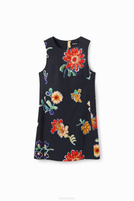 Short slim floral dress Desigual Women 2ZPR659 Clothing