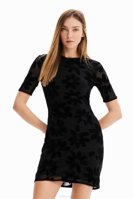 Short slim floral dress Desigual Women 2ZPR883 Clothing