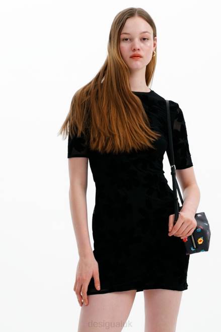 Short slim floral dress Desigual Women 2ZPR883 Clothing
