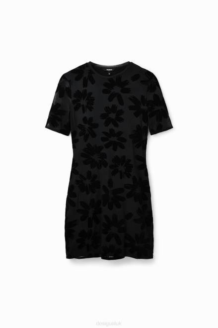 Short slim floral dress Desigual Women 2ZPR883 Clothing