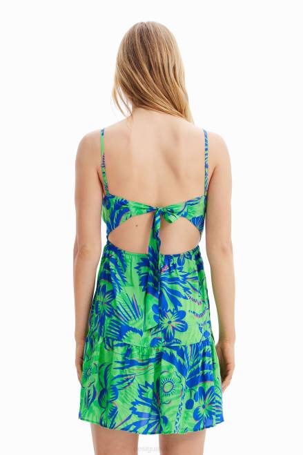 Short tropical cut-out dress Desigual Women 2ZPR874 Clothing