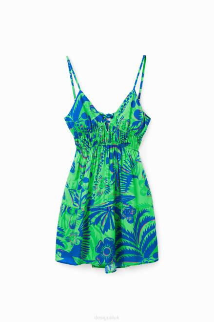 Short tropical cut-out dress Desigual Women 2ZPR874 Clothing