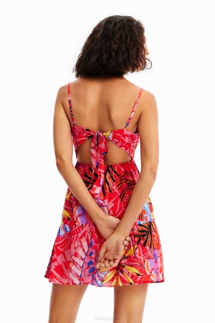 Short tropical cut-out dress Desigual Women 2ZPR962 Clothing
