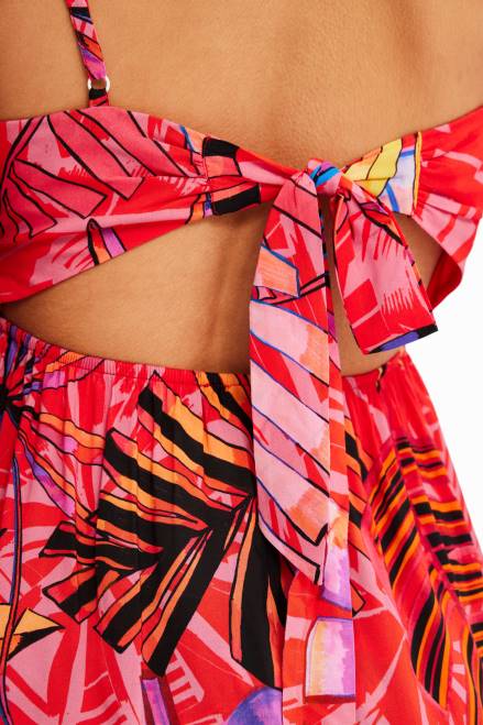 Short tropical cut-out dress Desigual Women 2ZPR962 Clothing