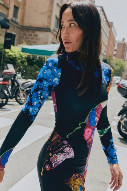 Slim mineral midi dress Desigual Women 2ZPR22 Clothing