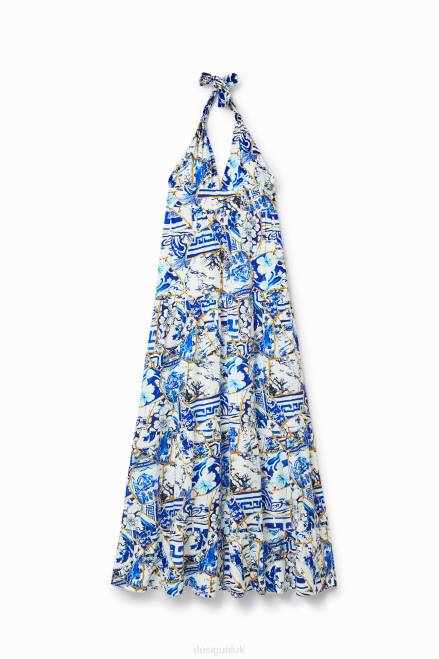 Stella Jean long halter dress Desigual Women 2ZPR1041 Clothing