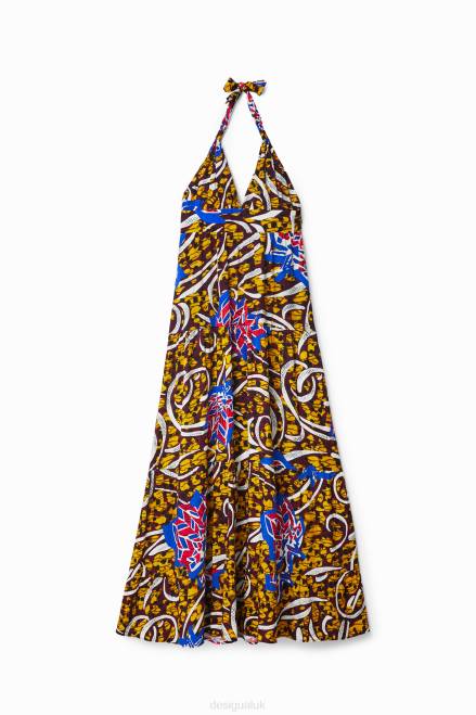 Stella Jean long halter dress Desigual Women 2ZPR707 Clothing