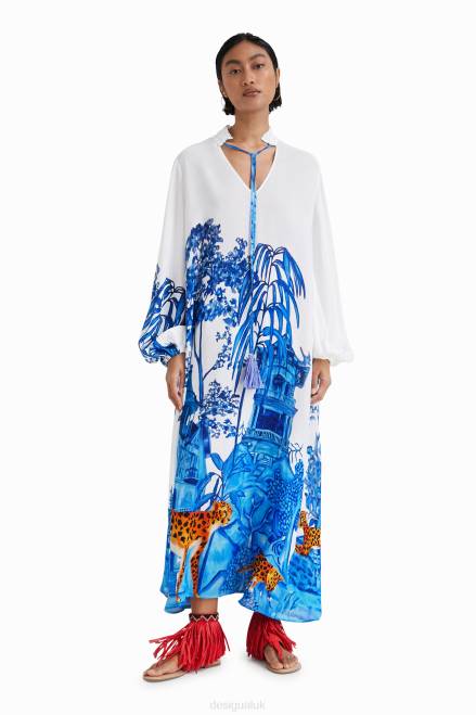 Stella Jean long kaftan Desigual Women 2ZPR709 Clothing
