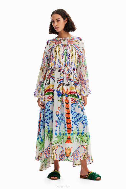 Stella Jean maxi tunic dress Desigual Women 2ZPR110 Clothing