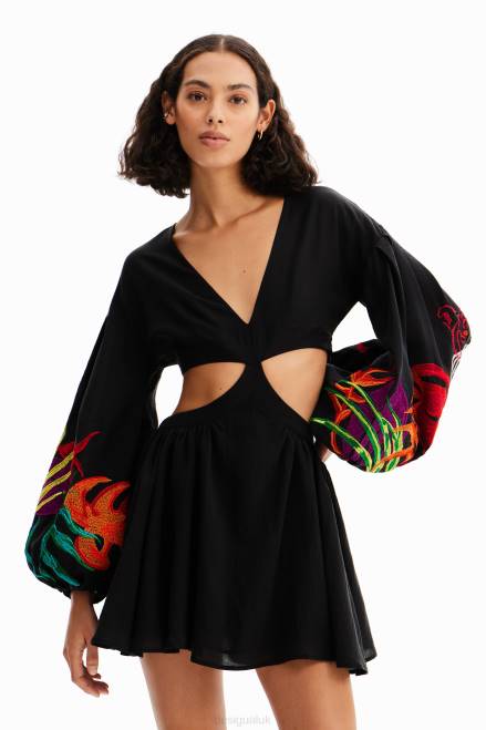 Stella Jean short cut-out dress Desigual Women 2ZPR286 Clothing