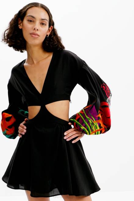 Stella Jean short cut-out dress Desigual Women 2ZPR286 Clothing