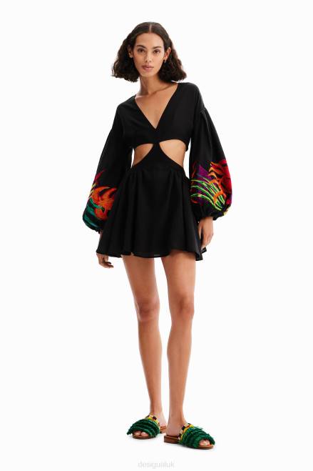 Stella Jean short cut-out dress Desigual Women 2ZPR286 Clothing