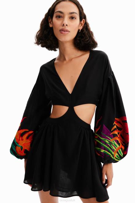 Stella Jean short cut-out dress Desigual Women 2ZPR286 Clothing