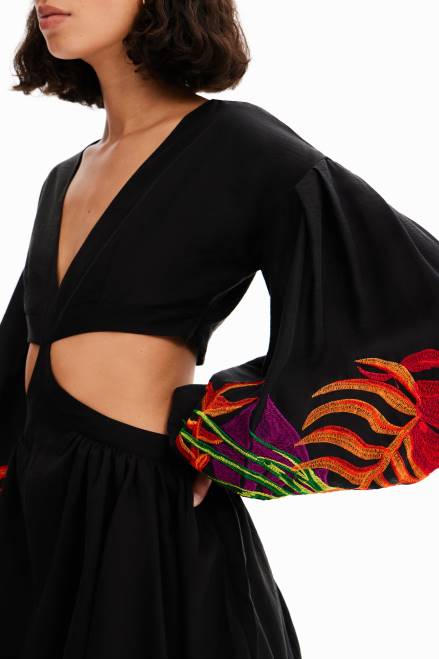 Stella Jean short cut-out dress Desigual Women 2ZPR286 Clothing