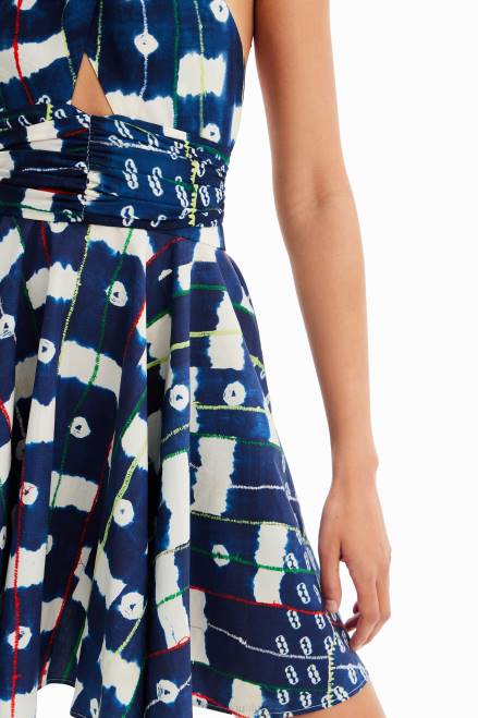 Stella Jean short halter dress Desigual Women 2ZPR357 Clothing
