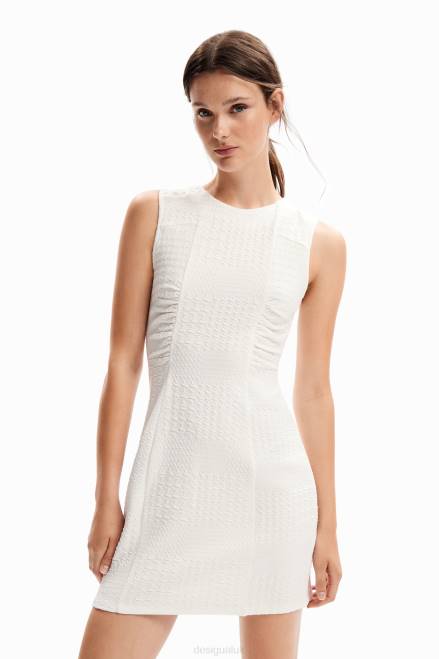 Textured mini dress Desigual Women 2ZPR956 Clothing