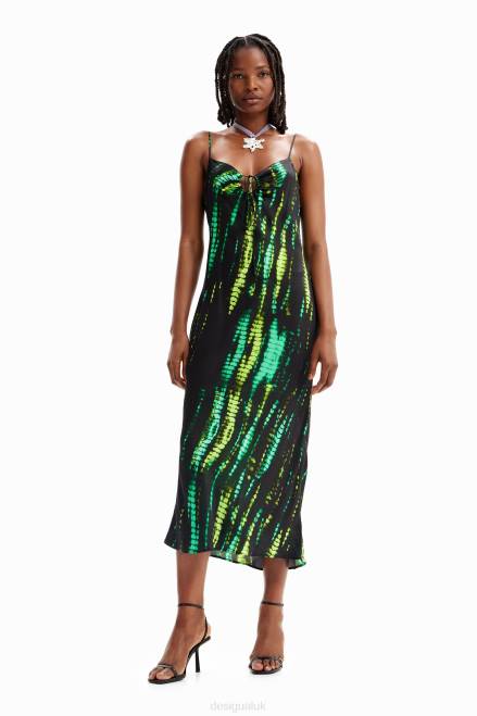 Tie-dye midi dress Desigual Women 2ZPR19 Clothing