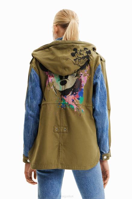 Disney\'s Mickey Mouse parka jacket Desigual Women 2ZPR58 Clothing
