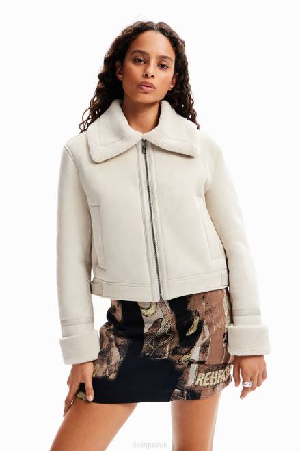 Double-sided aviator jacket Desigual Women 2ZPR224 Clothing