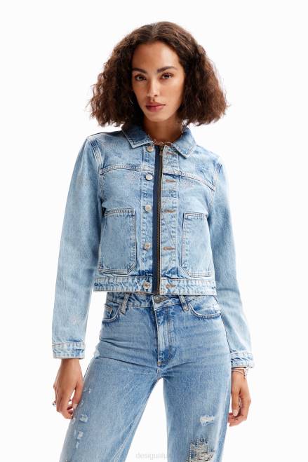 Eyes denim trucker jacket Desigual Women 2ZPR427 Clothing