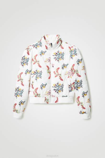 Floral quilted jacket Desigual Women 2ZPR1055 Clothing