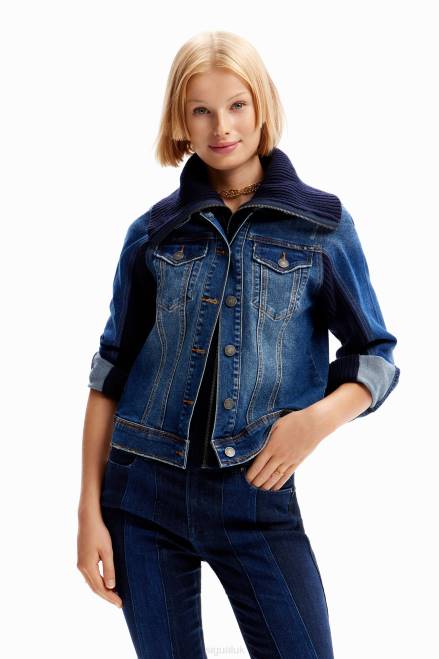 Hybrid denim jacket Desigual Women 2ZPR827 Clothing