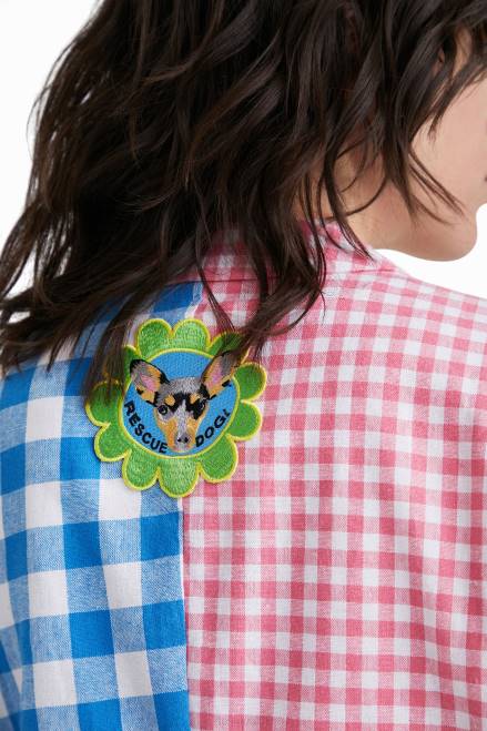 Johnson Hartig check patchwork blazer Desigual Women 2ZPR1060 Clothing