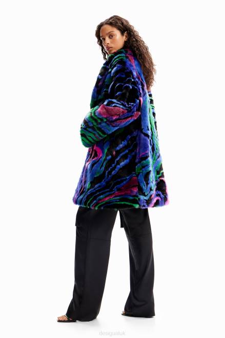 M. Christian Lacroix fur-effect coat Desigual Women 2ZPR134 Clothing